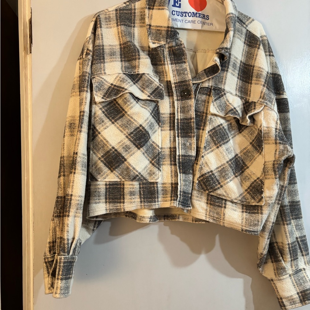 FreePeople James Plaid Slouchy Jacket